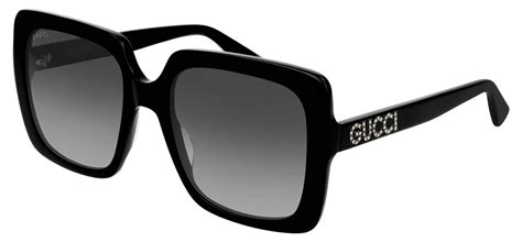 gucci gg0418s 001 shiny black trovaprezzi|Gucci GG0418S Sunglasses .